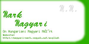 mark magyari business card